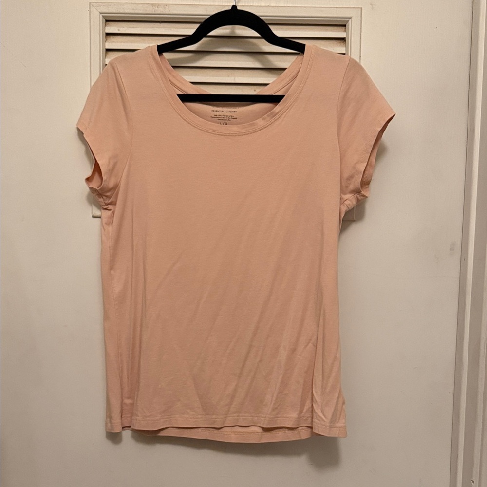 Tahari Light Pink Short Sleeve Top